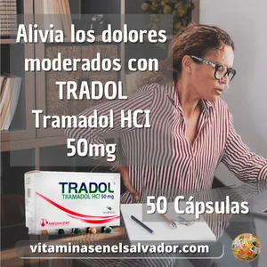 TRADOL 50 MG – 50 cápsulas de alivio potente para dolor fuerte