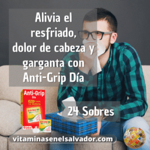 Antigrip AM - 24 Sobres de 2 Tabletas para el Resfriado